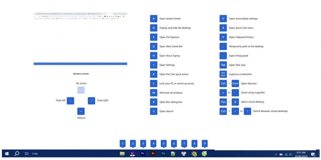 Các phím tắt Windows