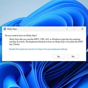 Cách tắt Sticky Keys Win 11