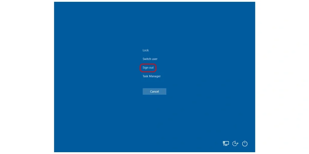 Đăng xuất tài khoản Microsoft trên Win 10 bằng phím tắt