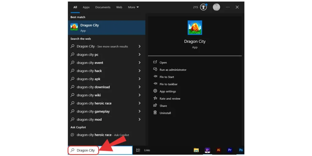 Tìm kiếm trò chơi đã tải thông quan Windows Search